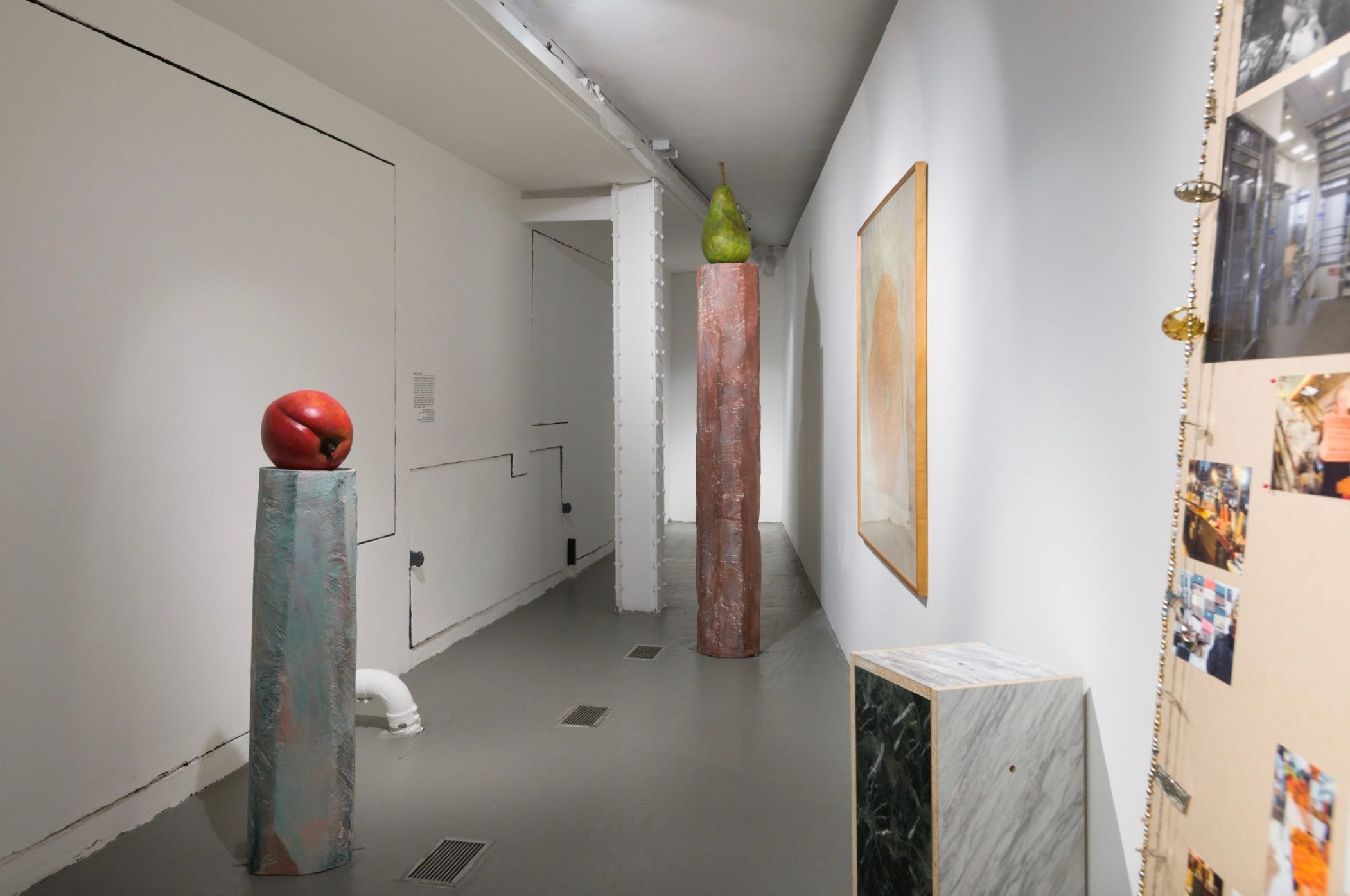 Installation view of “New Land Plaza: You Can’t Beat a New York Original” at Storefront for Art & Architecture, which explored the history and contemporary conditions of the Counterfeit Triangle. Photo by PJ Rountree. Courtesy Storefront for Art & Architecture.