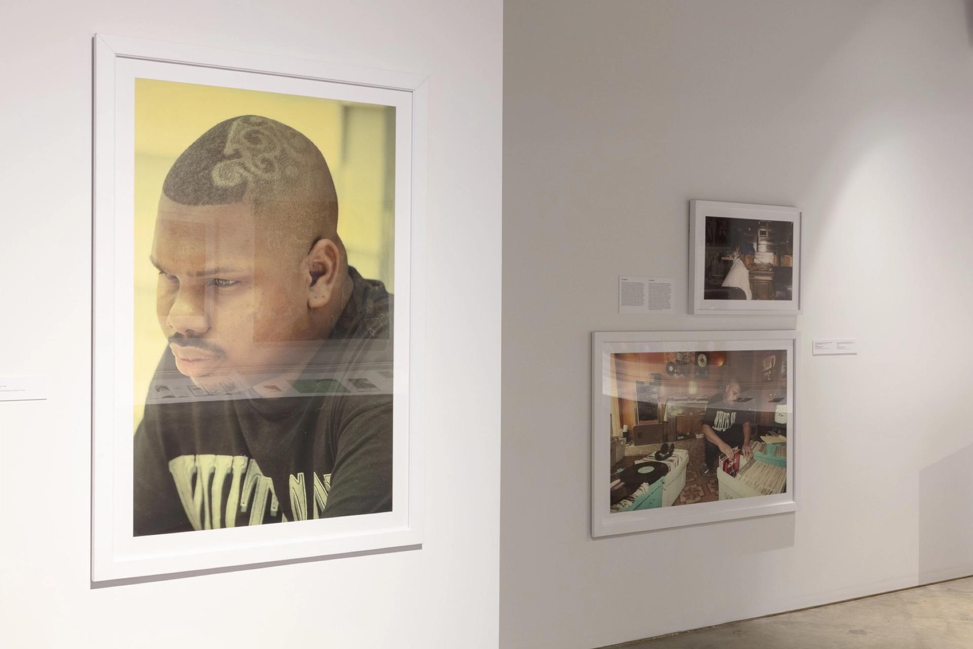 Photo by Ben De Soto, 1995, in "Slowed and Throwed: Records of the City through Mutated Lenses," installation view. Photo: Emily Peacock, 2020; courtesy of the Contemporary Art Museum of Houston (CAMH)