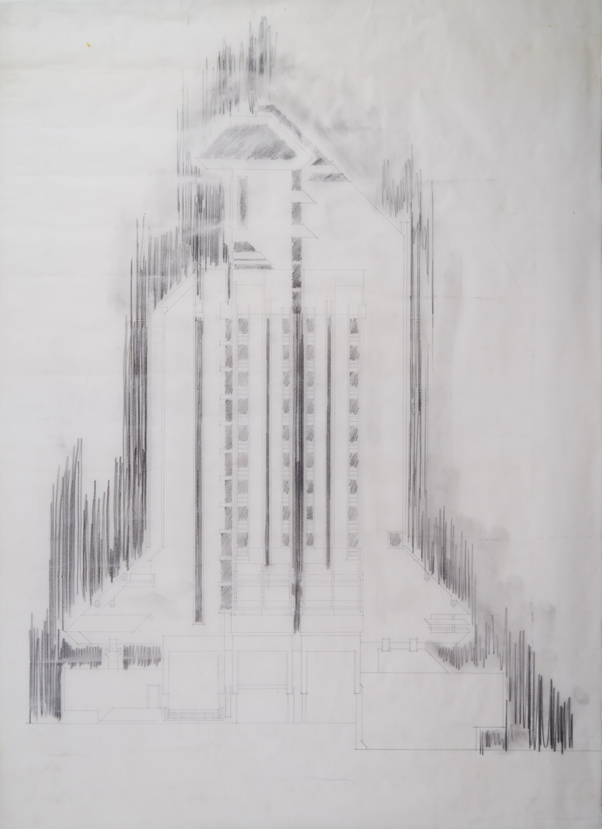 Architectural drawing, Hotel Zlatibor. 

Courtesy of the APSS Institute
