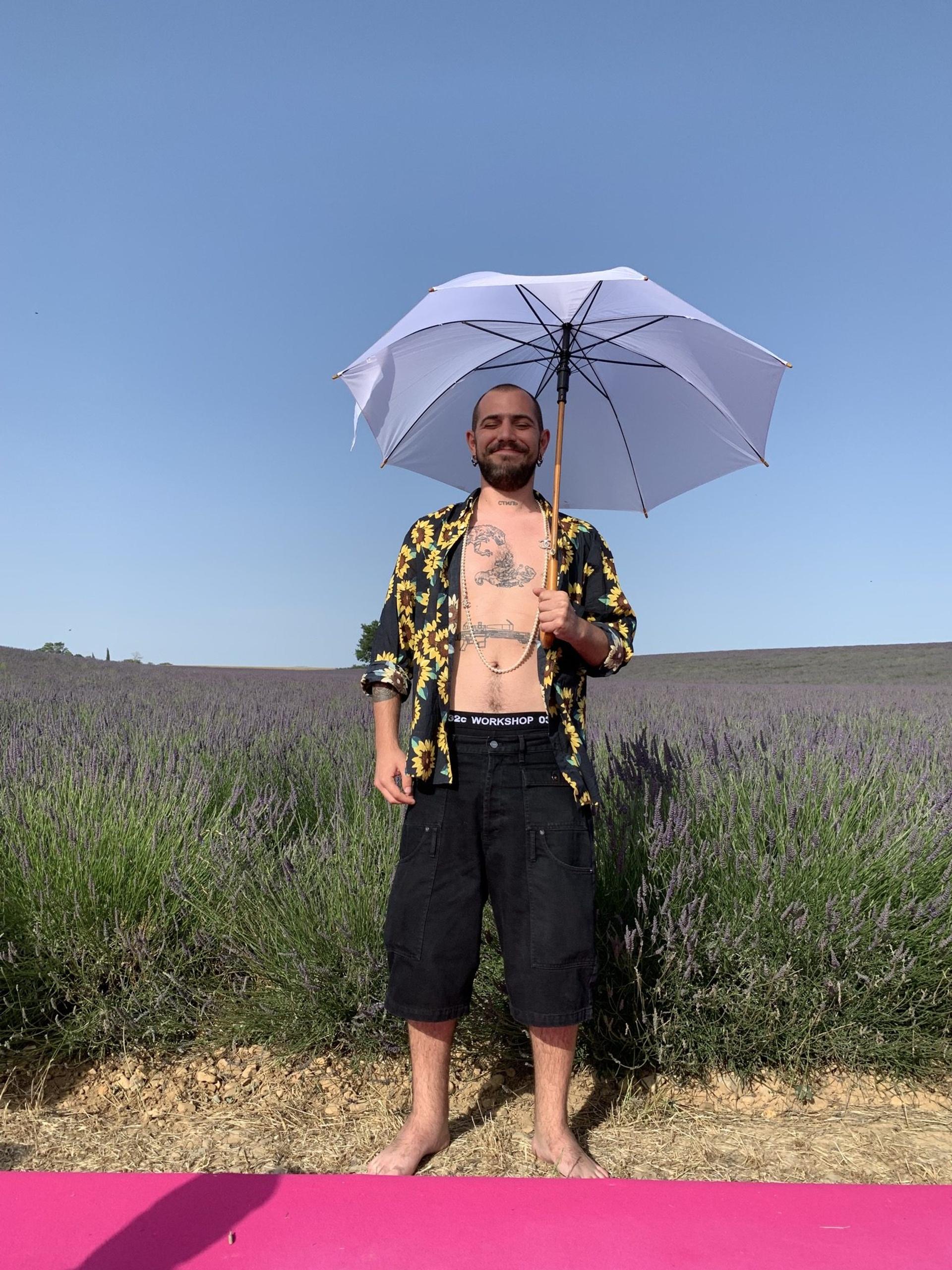 Photo Diary: MARC GOEHRING Plays Hide & Seek in the Lavender Fields at JACQUEMUS’ 10 Year Anniversary