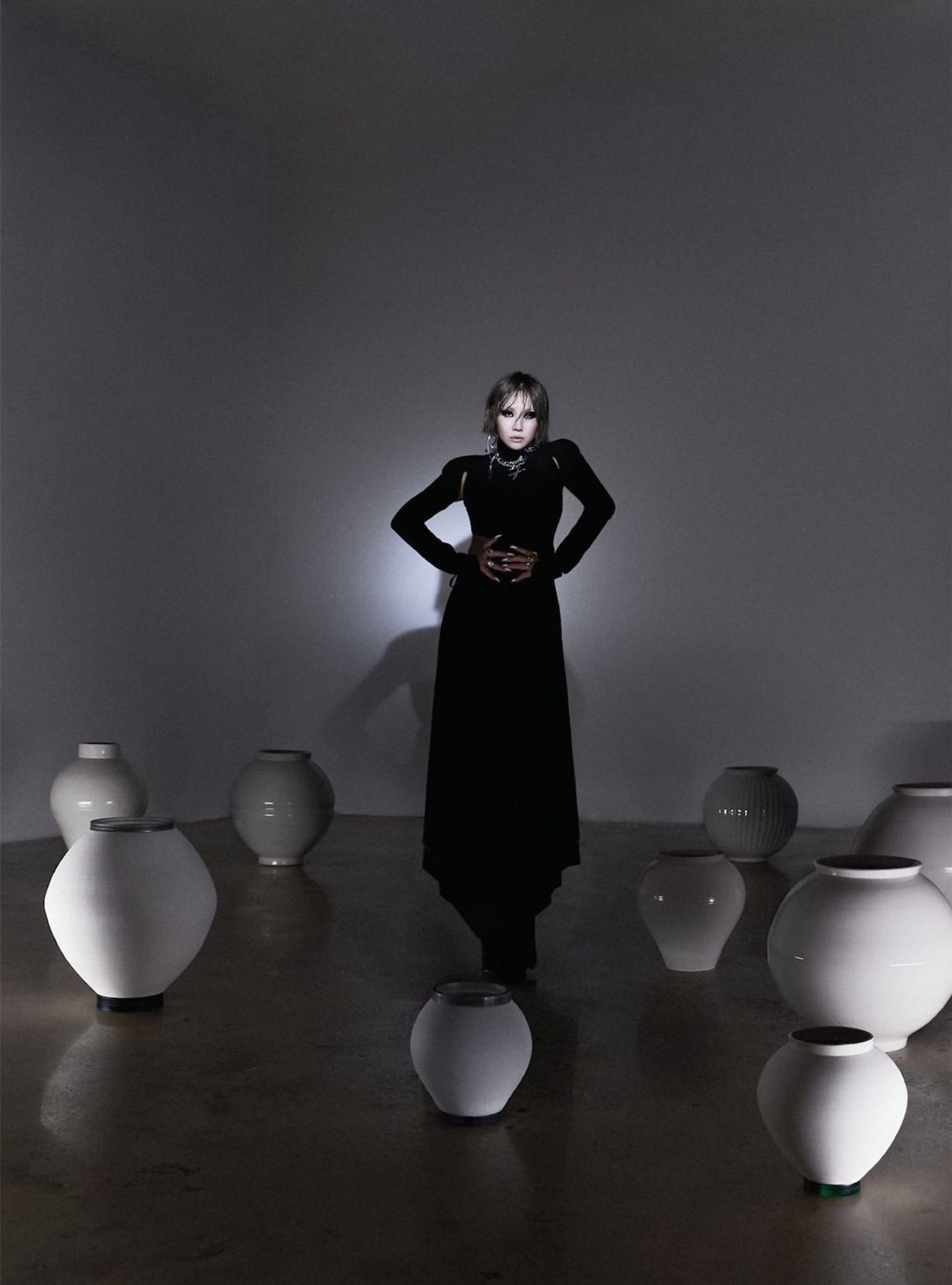 jacket and dress OFF-WHITE earring LORETTE COLÉ DUPRAT necklace MARTINE ALI rings JIYE SHIN, PORTRAIT REPORT