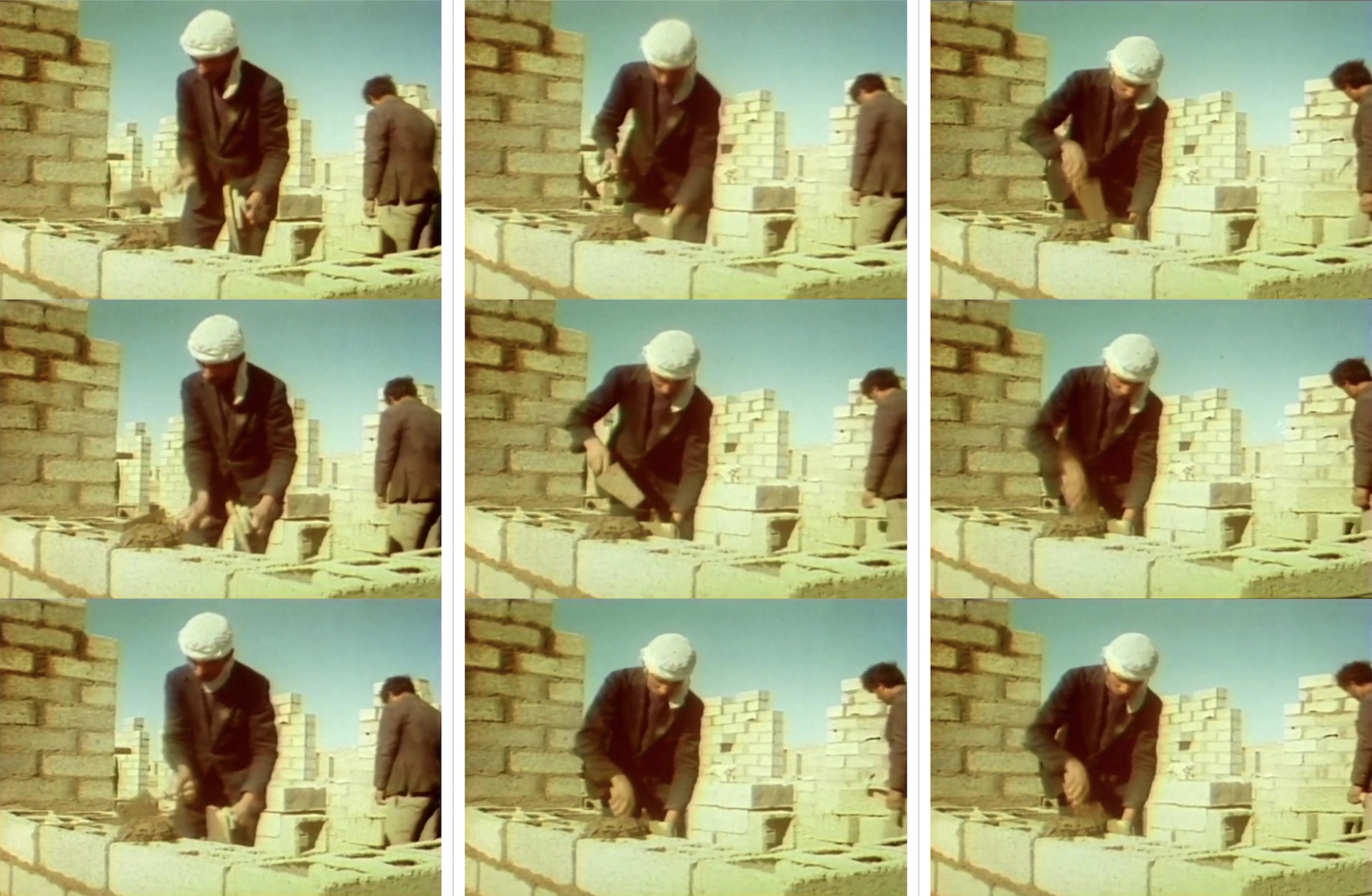 Still frame from Les 1000 Villages. Directed by Slim Read. Algerian contribution to the Audio-Visual program for Habitat_ United Nations Conference on Human Settlements, Vancouver, 1976.