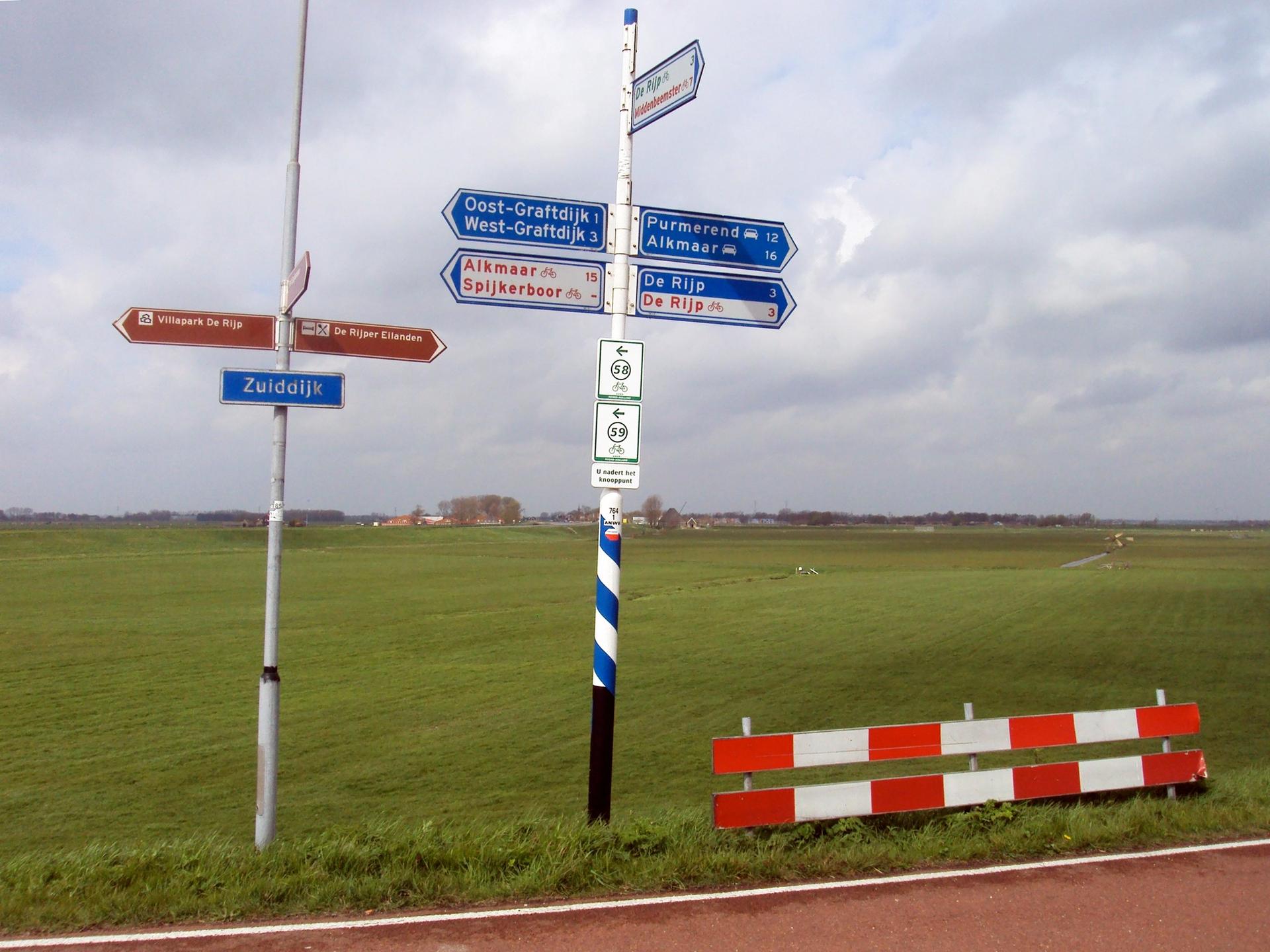 Known unknown: the terra incognita of the Dutch countryside is extremely well signposted...
