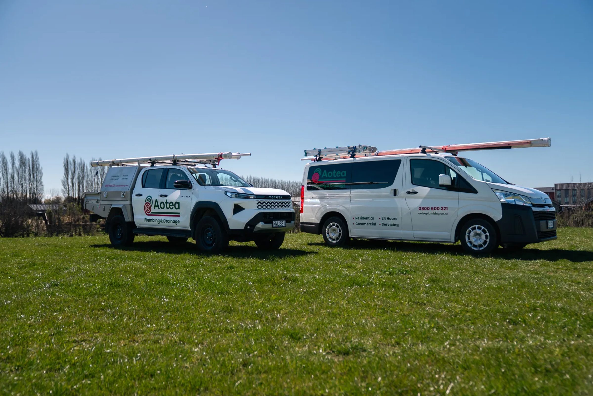 Aotea Plumbing & Drainage vehicles