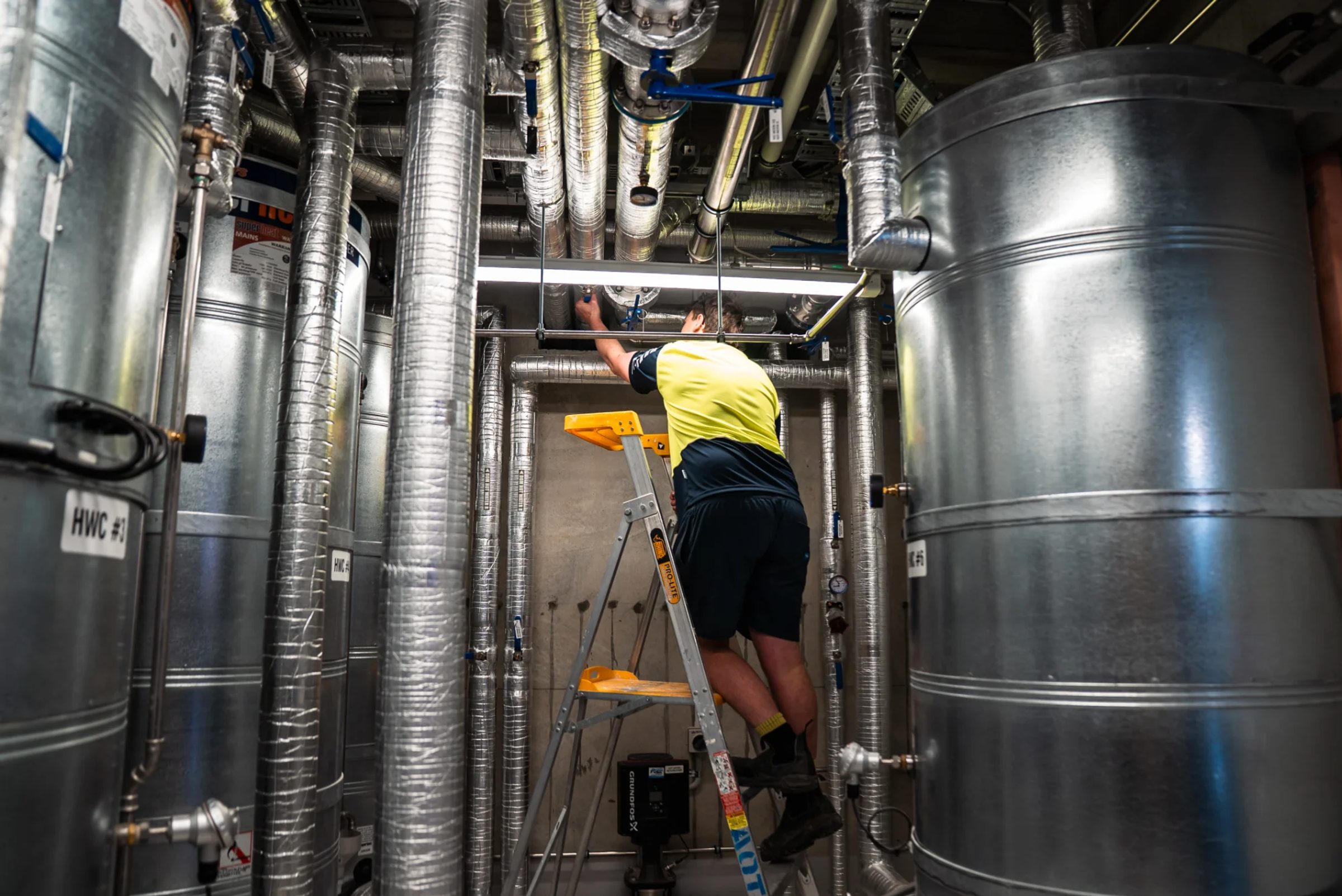 Commercial plumbing fit out by a Aotea Plumbing & Drainage plumber