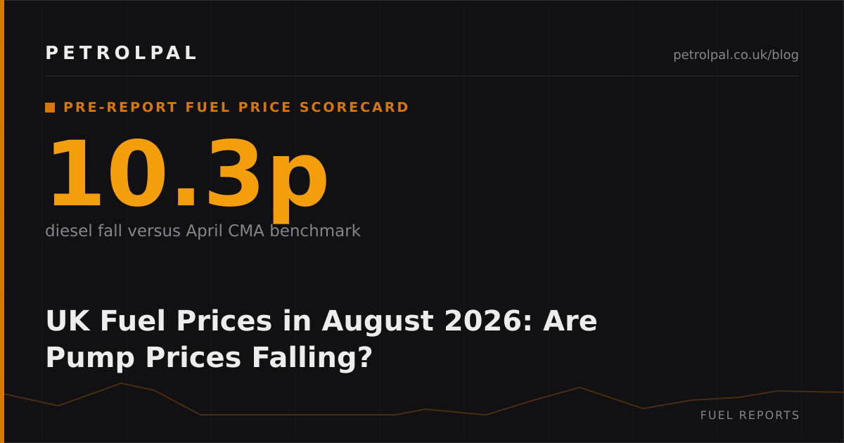 UK Fuel Prices in August 2026: Are Pump Prices Falling?