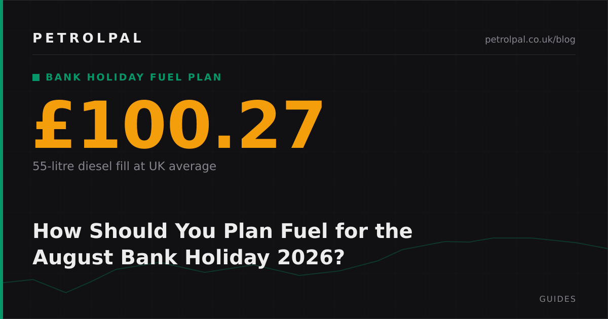 How Should You Plan Fuel for the August Bank Holiday 2026?