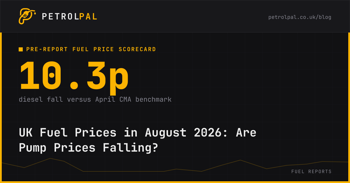 UK Fuel Prices in August 2026: Are Pump Prices Falling?