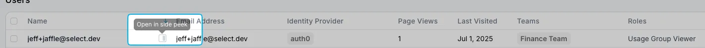 Editing a User in SELECT