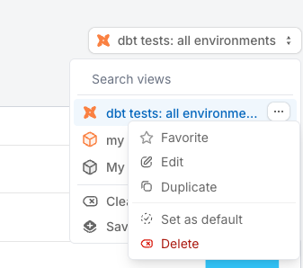 delete a view