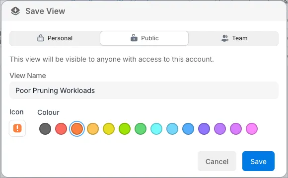 Saved View in SELECT