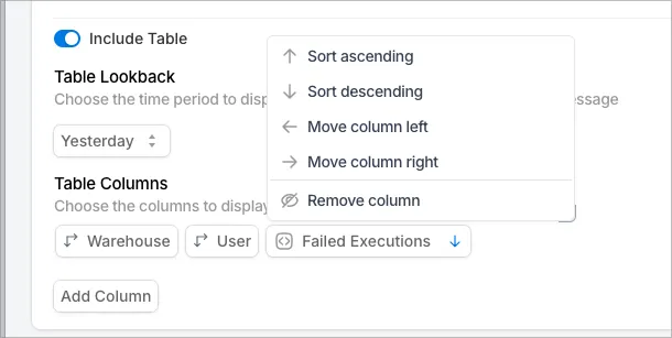 Change sorting of monitor table in SELECT to ensure you get the correct rows.