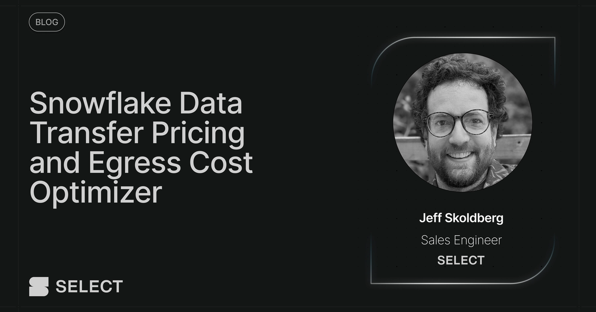 Snowflake Data Transfer Pricing and Egress Cost Optimizer