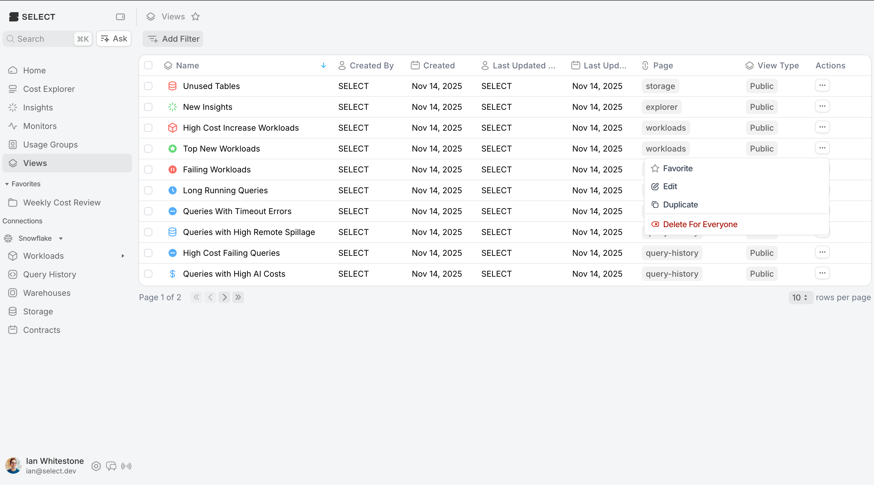 Improved view management