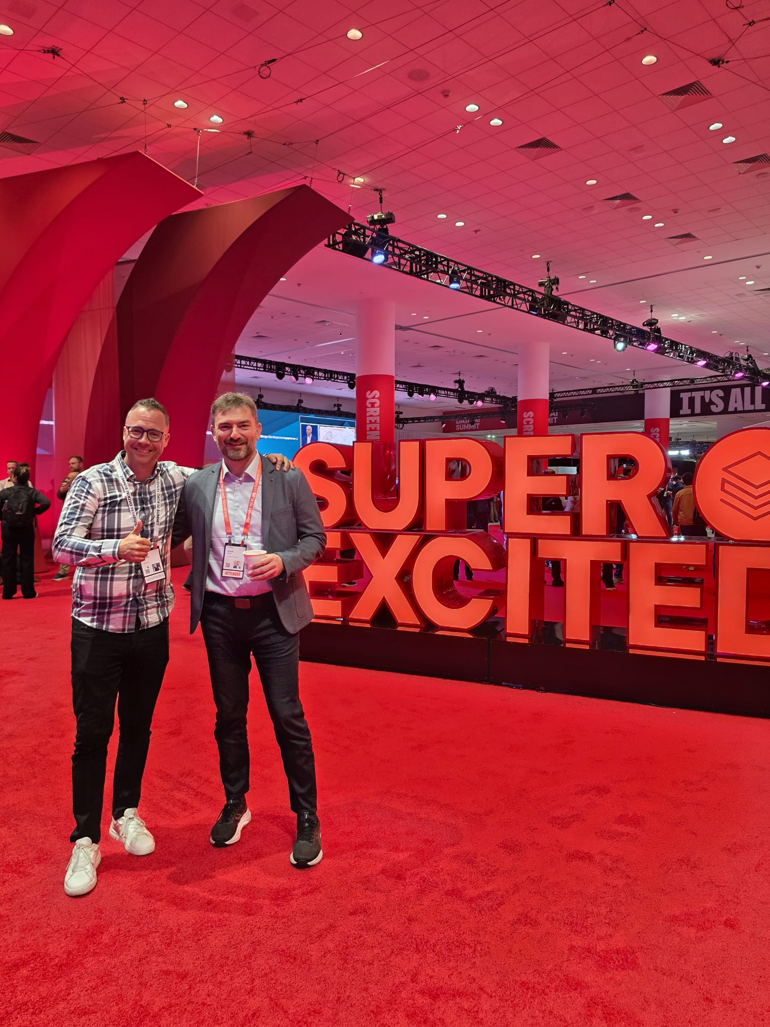 Idan Harel with Istvan Víz at the Databricks Summit 2026