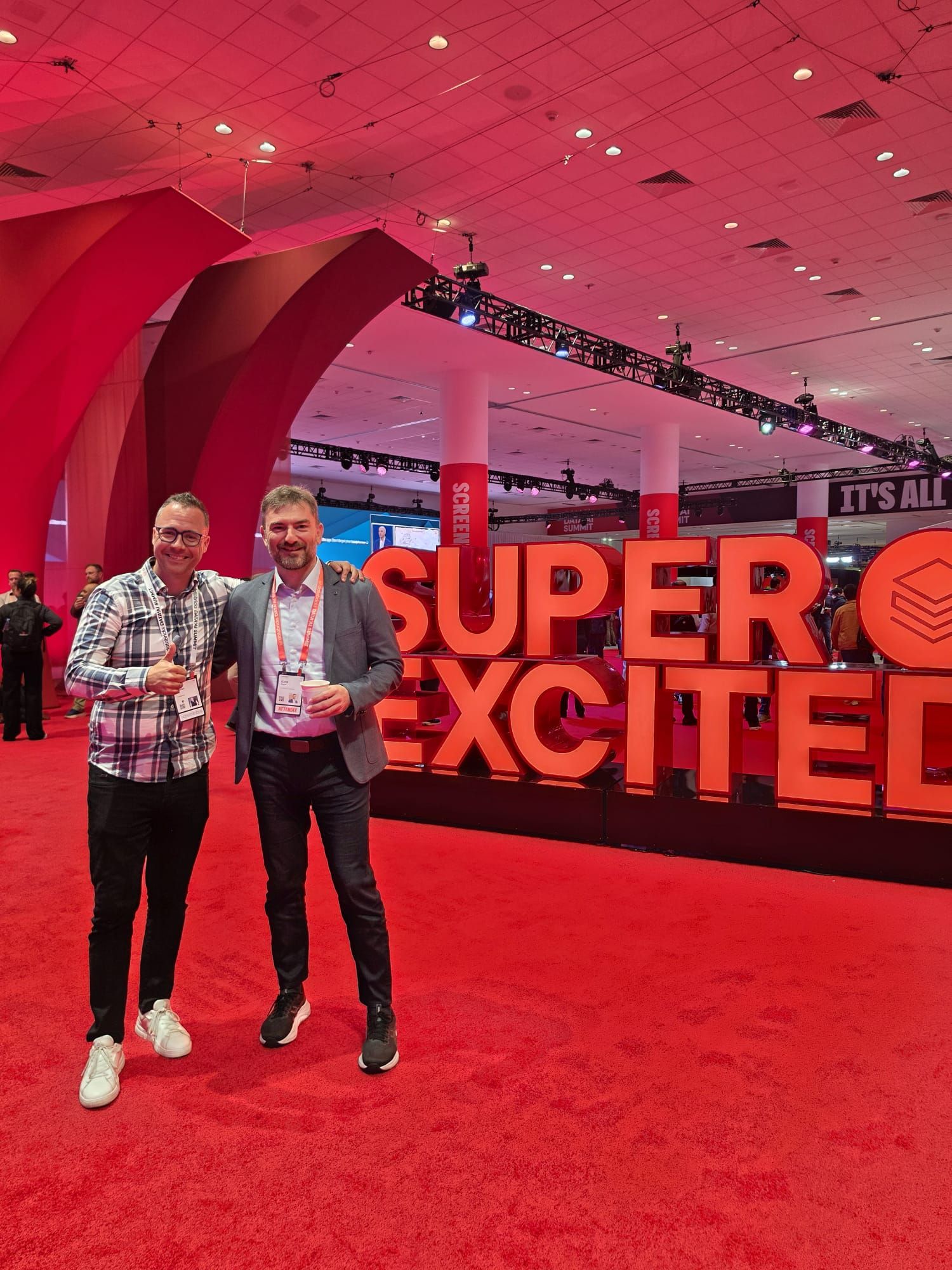 Idan Harel with Istvan Víz at the Databricks Summit 2026