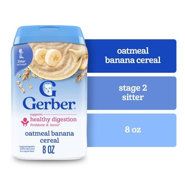 GERBER OATMEAL BANANA CEREAL 