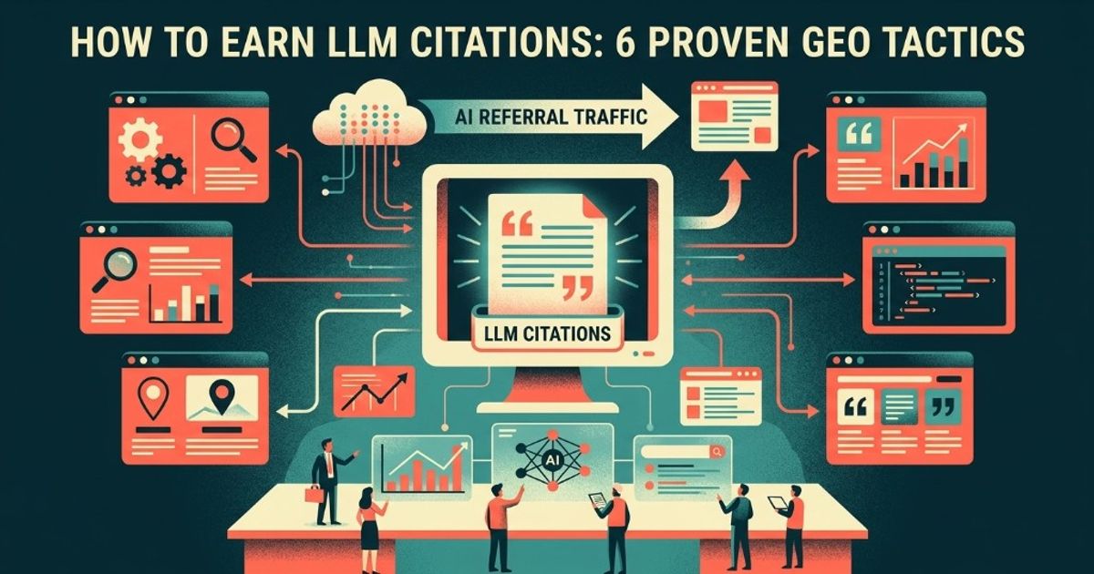 How to Earn LLM Citations: 6 Proven GEO Tactics