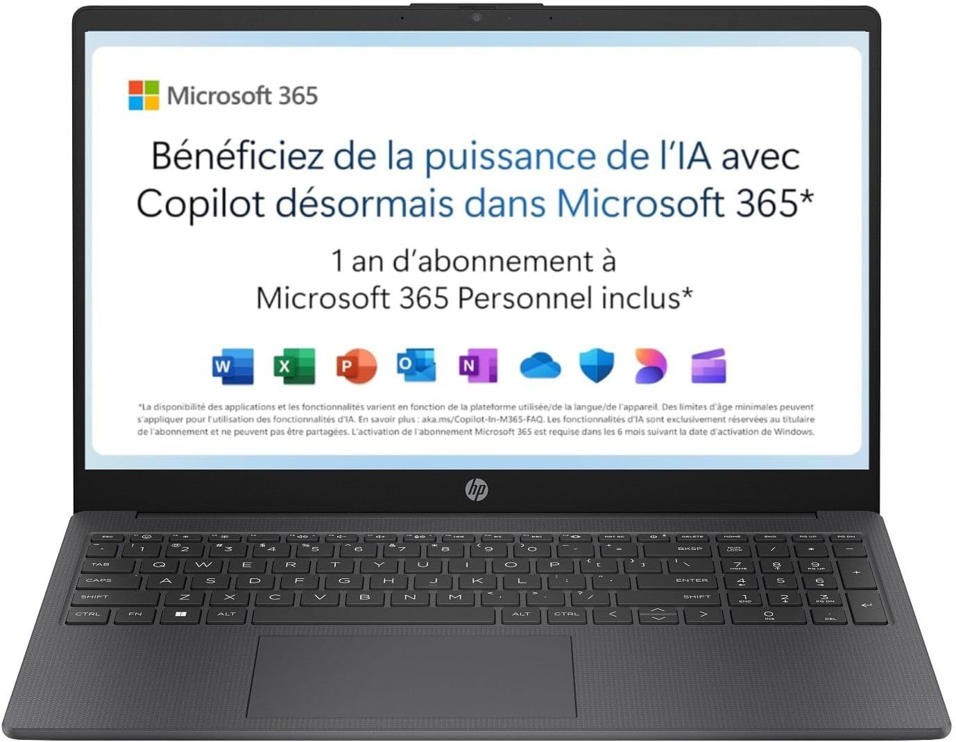 HP 15-fd0001sf Ordinateur Portable 15,6" FHD