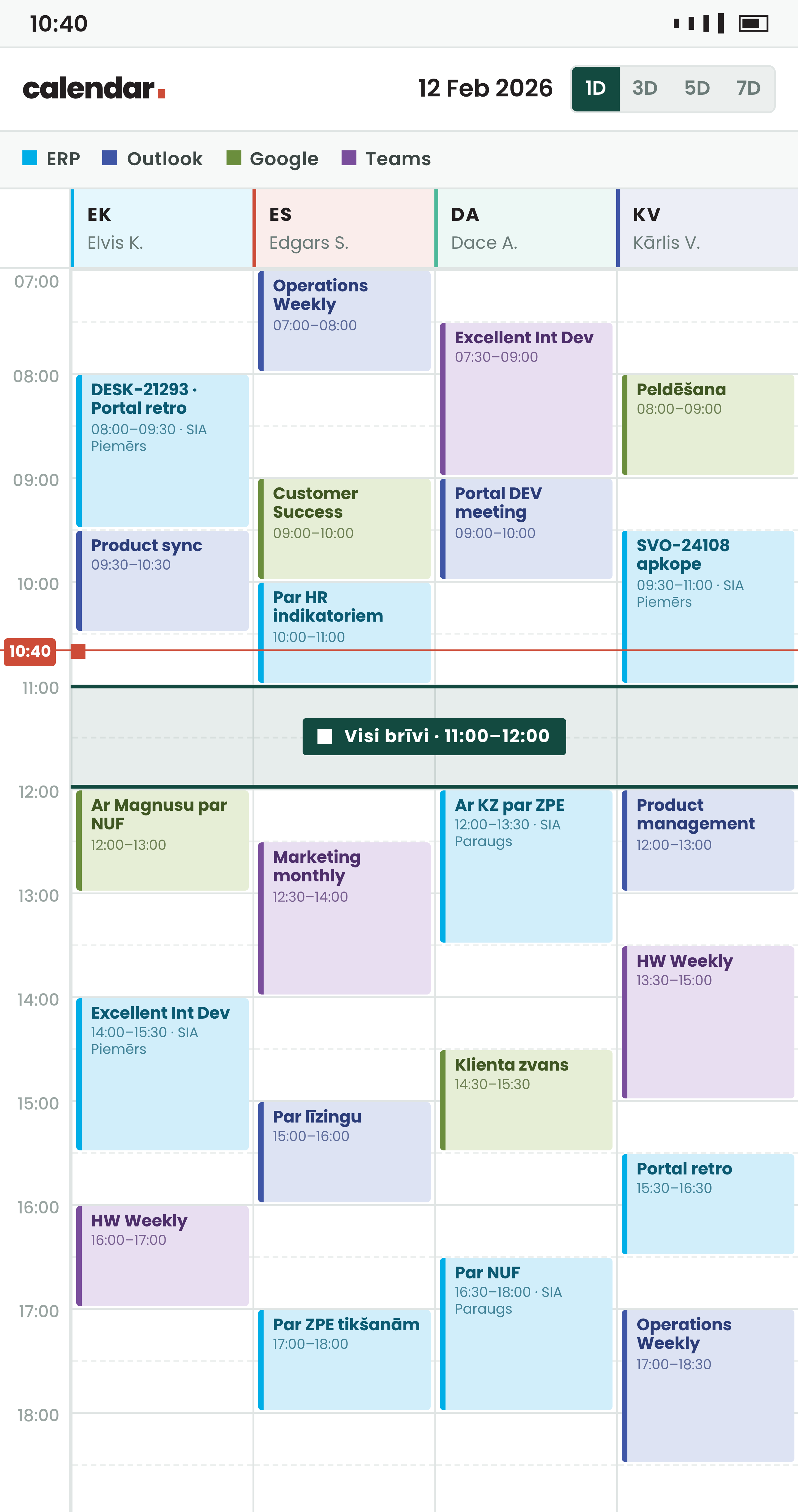herbe calendar team week view