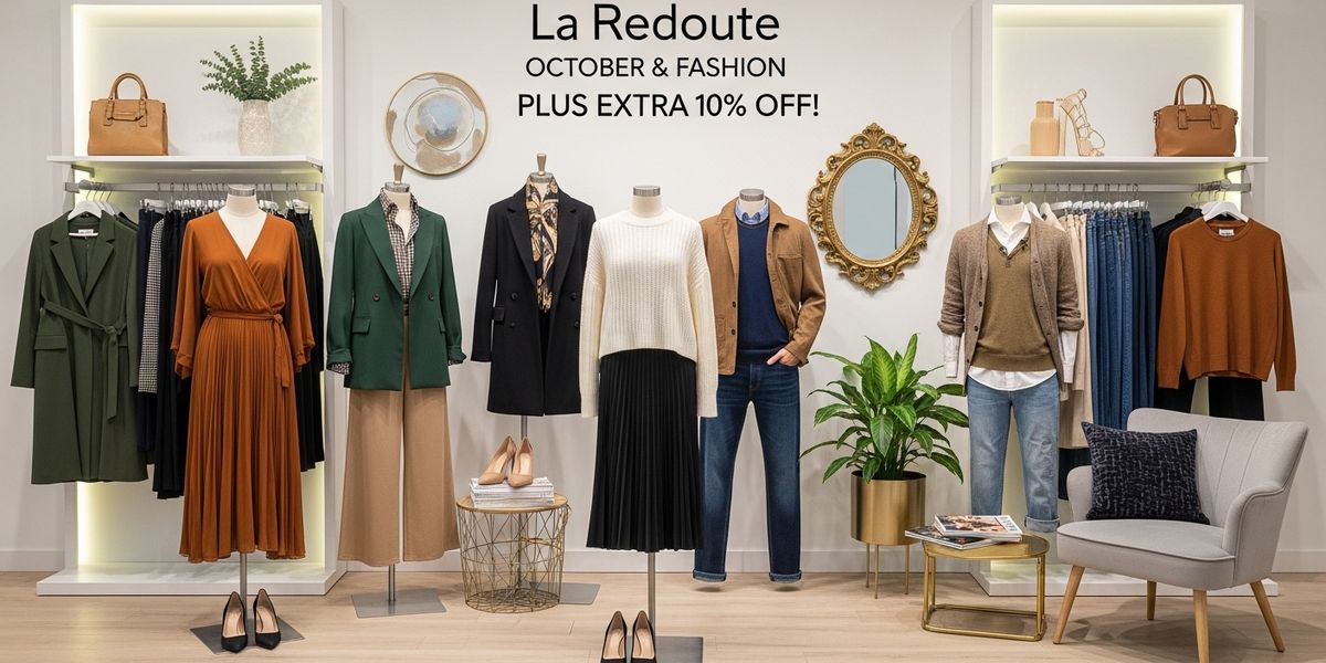 La Redoute October Savings: Up to 40% Off Home & Fashion PLUS Extra 10% Off...