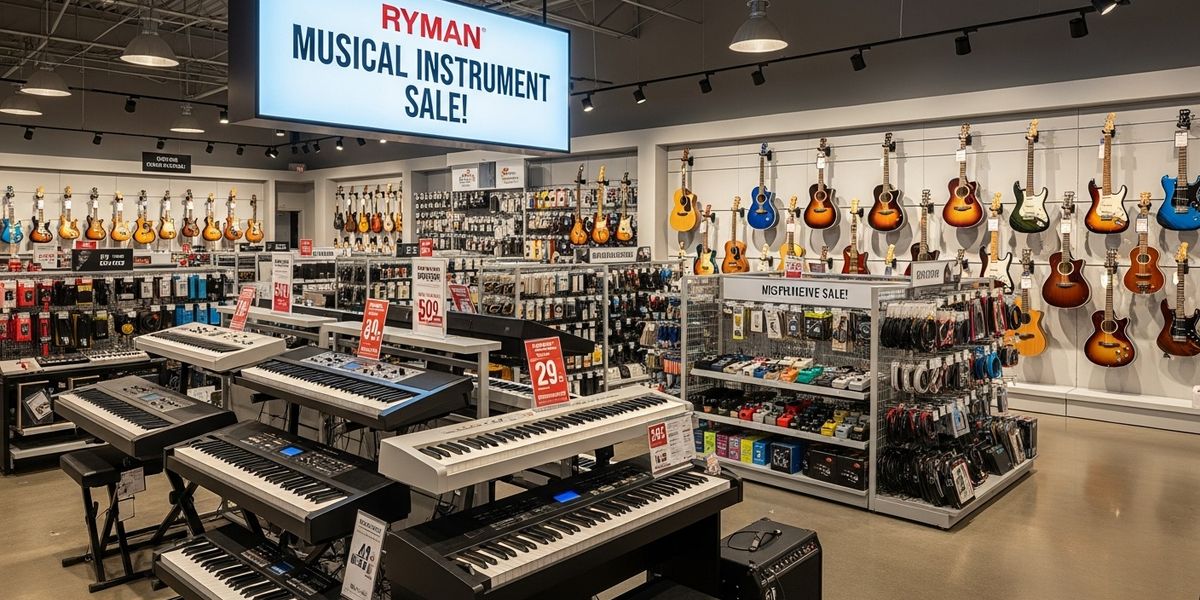 Ryman Musical Instrument Sale: Shop Keyboards, Guitars, & More!