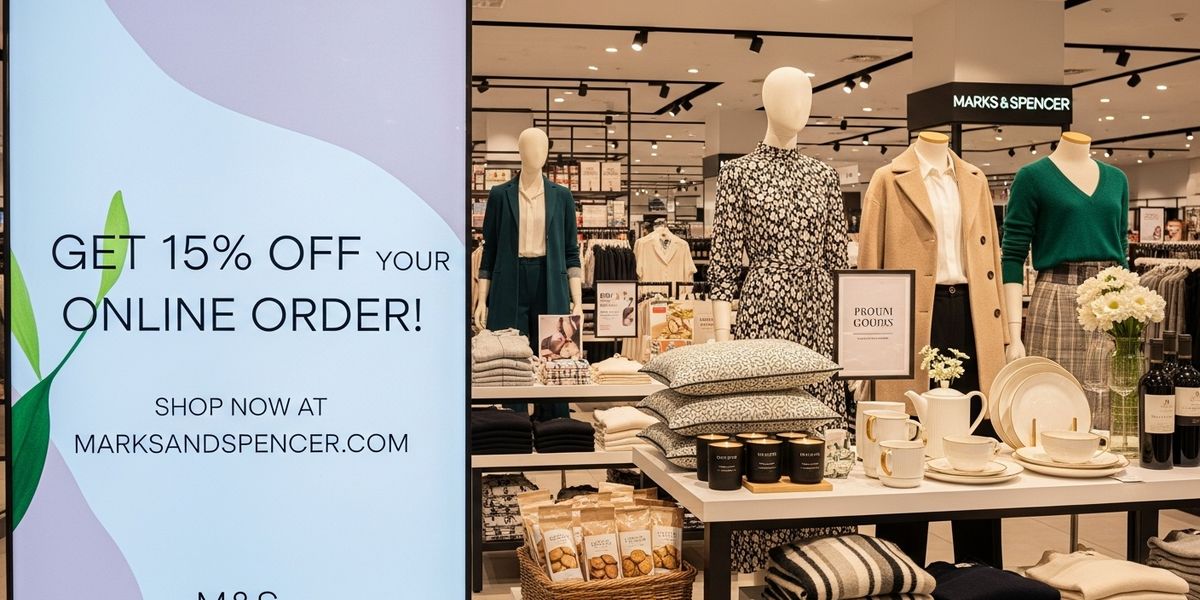 Marks & Spencer: Get 15% Off Your Online Order!