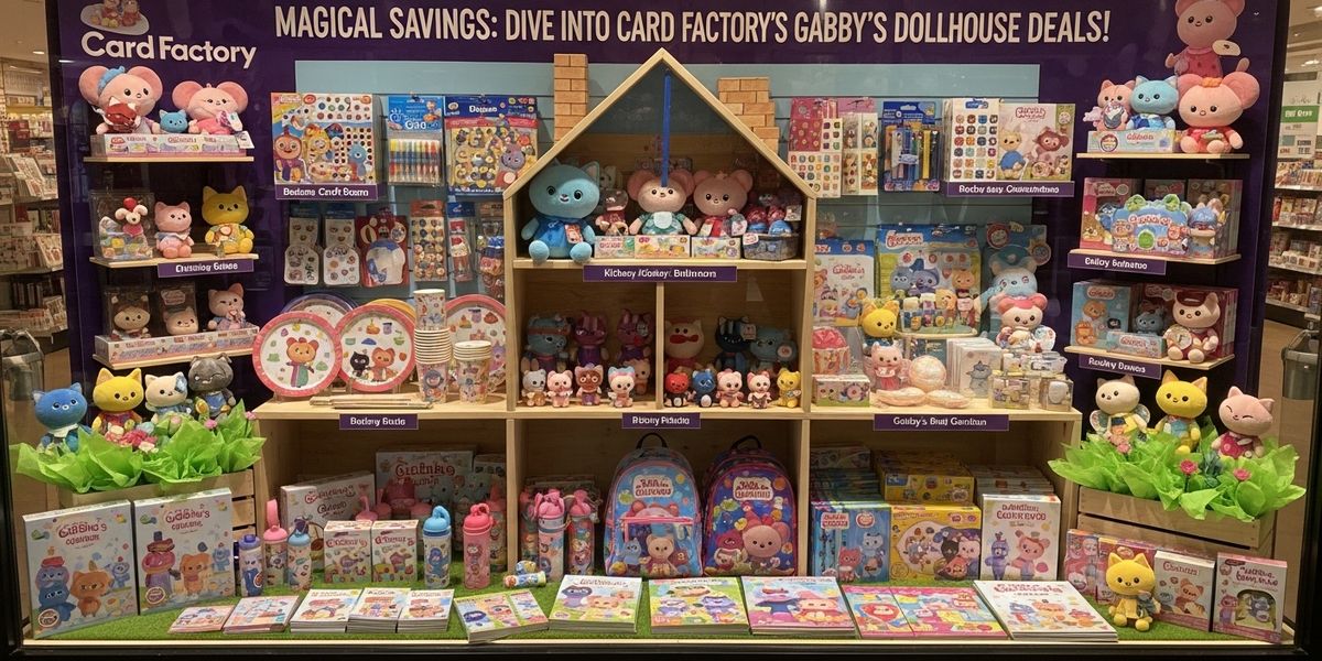 Magical Savings: Dive into Card Factory's Gabby's Dollhouse Deals!