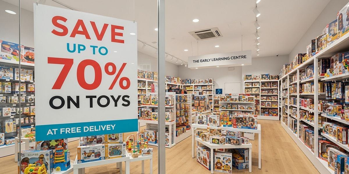 SAVE BIG ON TOYS AND GET FREE DELIVERY AT THE EARLY LEARNING CENTRE