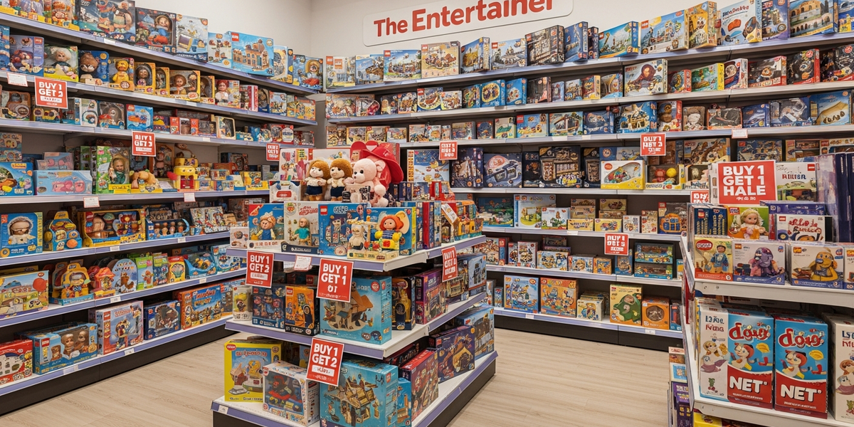 The Entertainer: Buy 1 Get 1 Half Price on Selected Toys