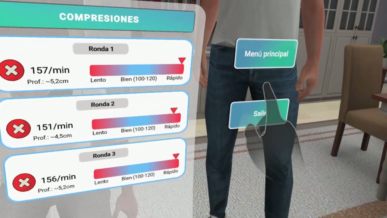 Round-by-round compression results measured in the CPR simulation: rate and depth per attempt