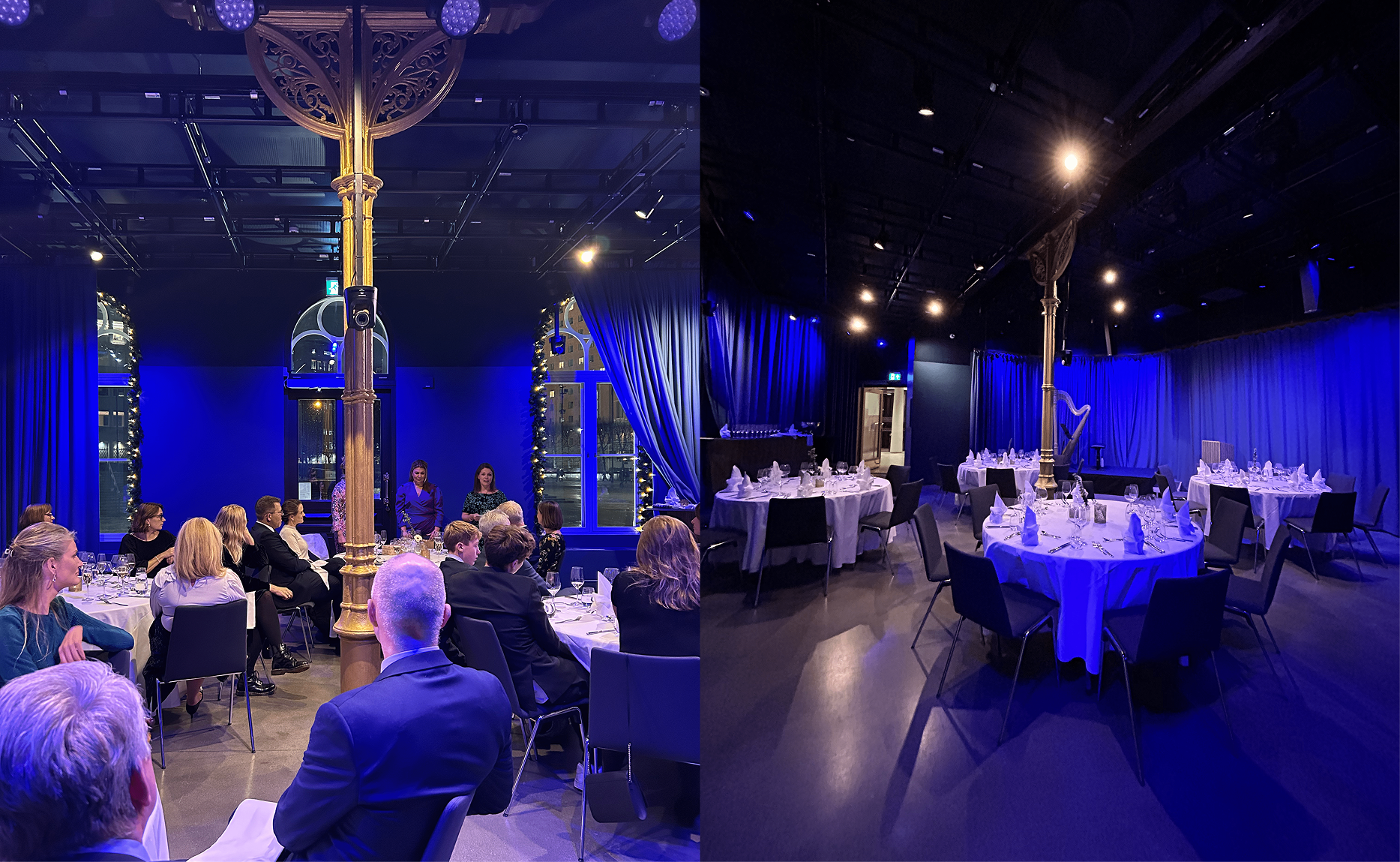 mandela event image, table arrangements example