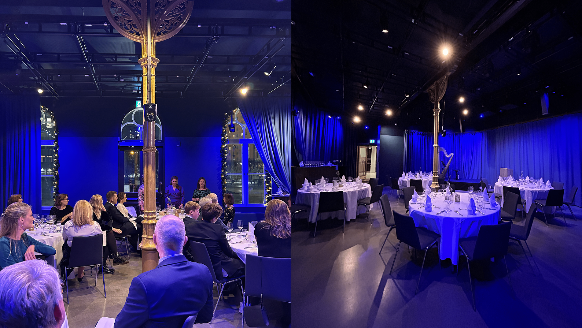 mandela event image, table arrangements example