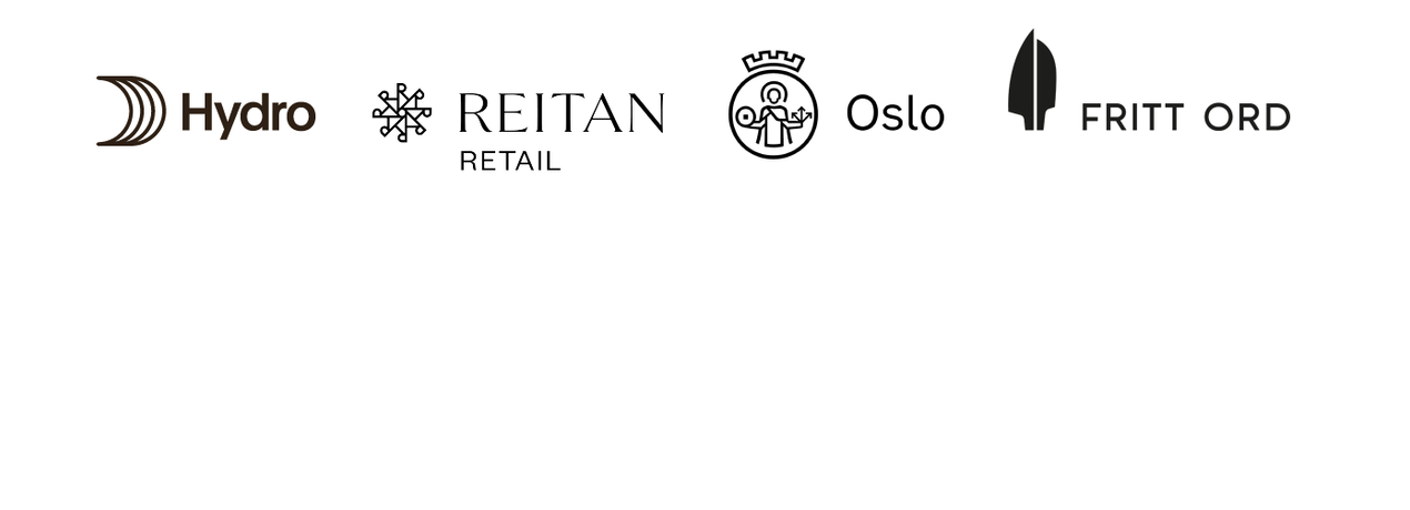 Our sponsors: Hydro, Reitan Retail, Oslo Kommune, Fritt Ord