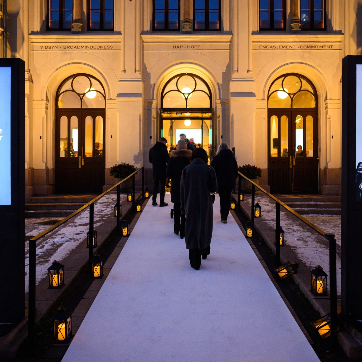 the fasade of the nobel peace center.