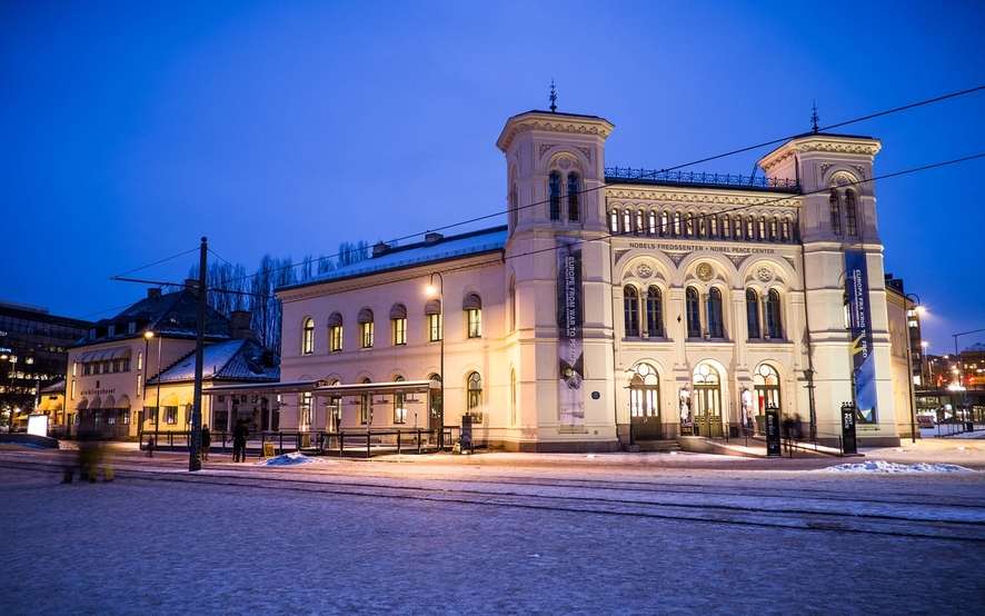 Fasade of the nobel peace center.