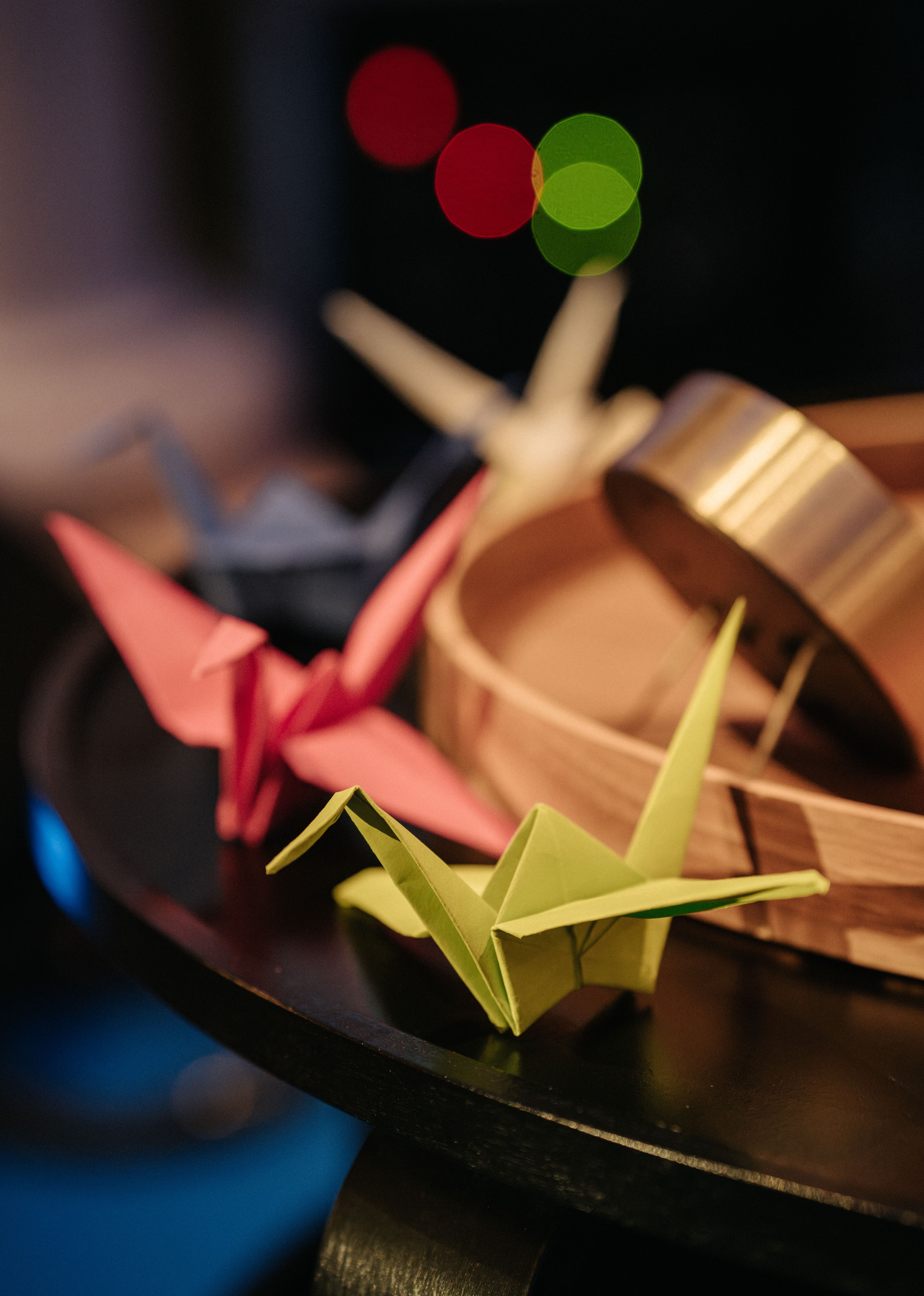 paper cranes, origami
