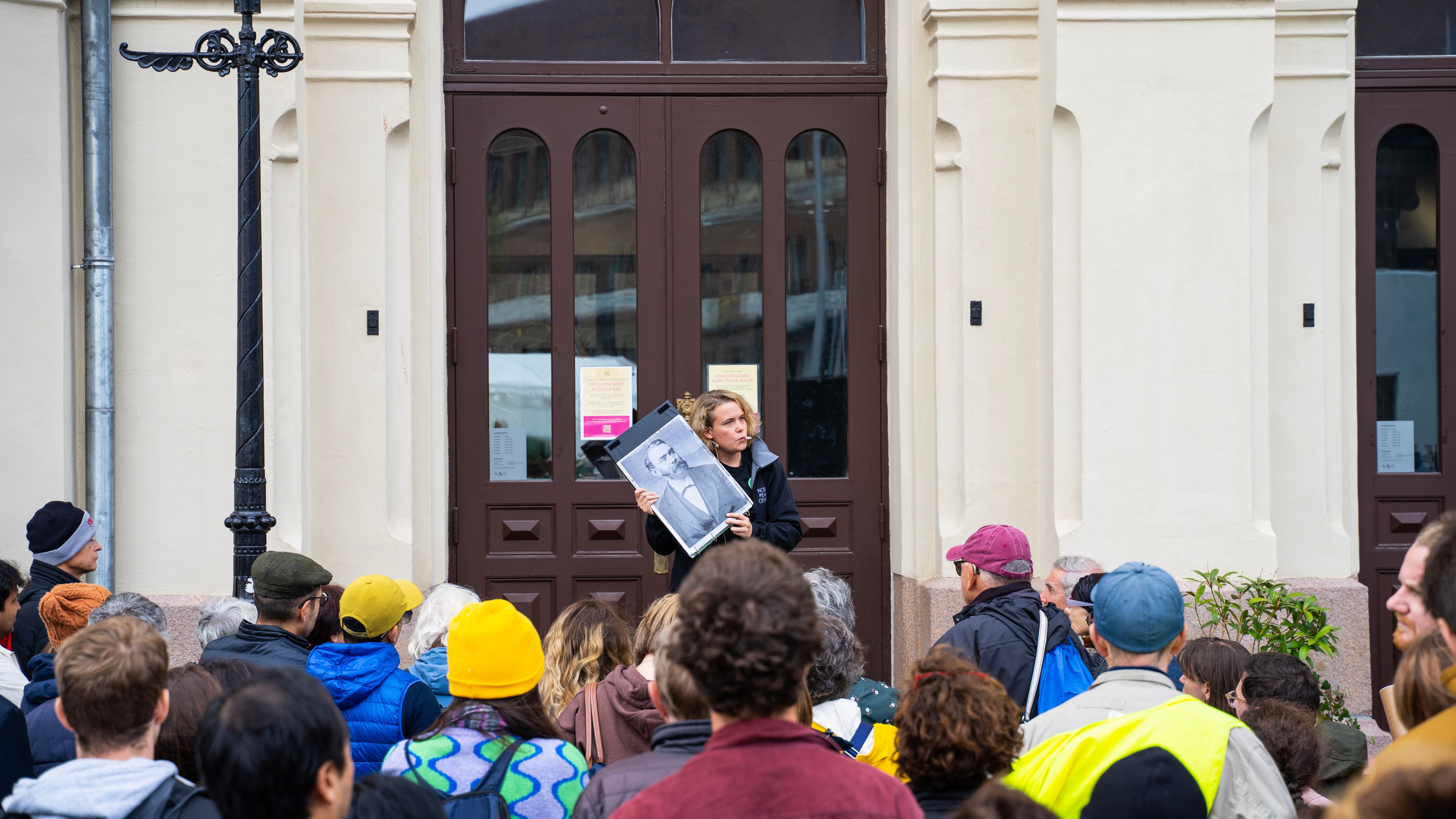 The front of the Nobel Peace Center