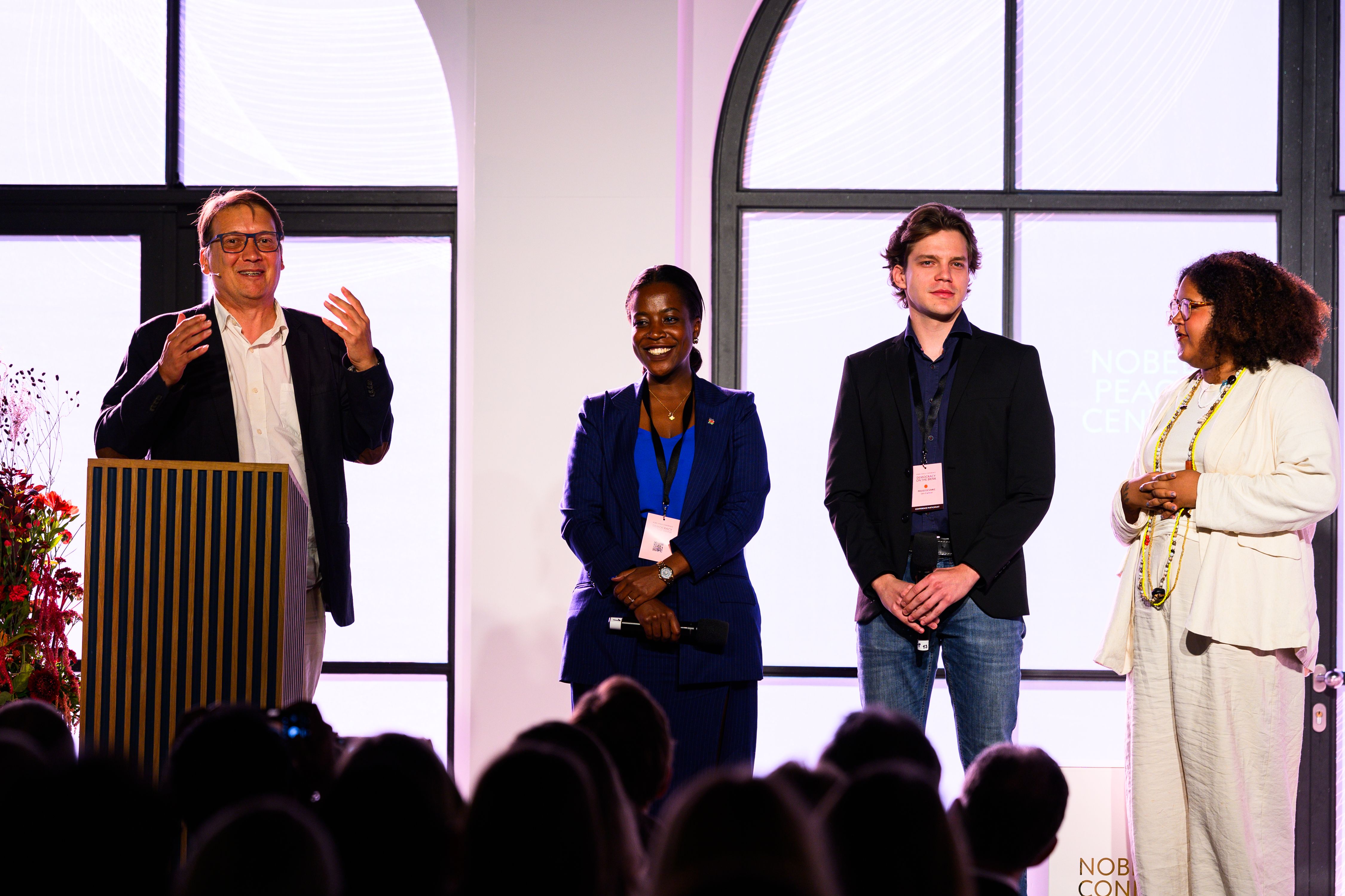 Ivan and gen z leaders on stage