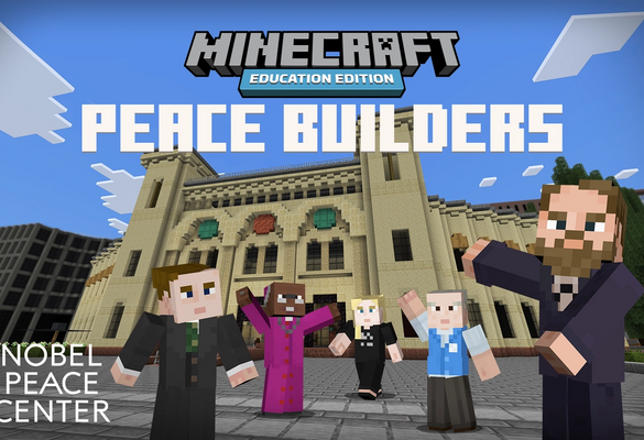 The Nobel Peace Center in minecraft built