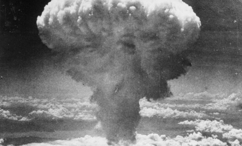 the mushroom cloud of a nuclear bomb
