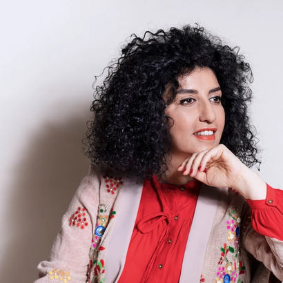 Narges Mohammadi portrett
