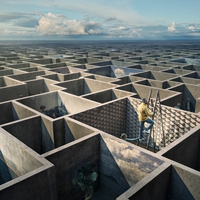 the echo chamber photo illustration