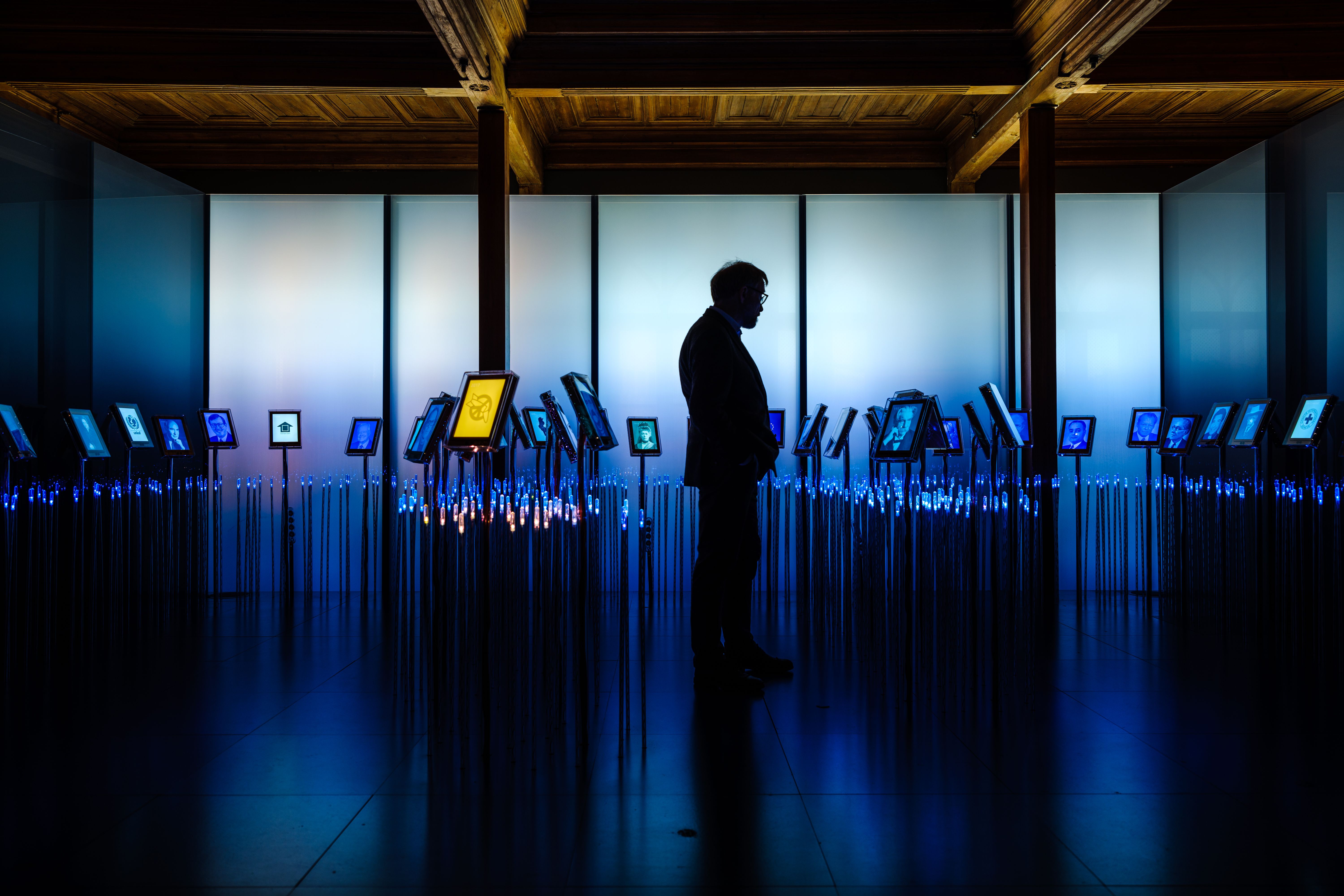 Nobel Field exhibition, one of the exhibitions being rebuildt.