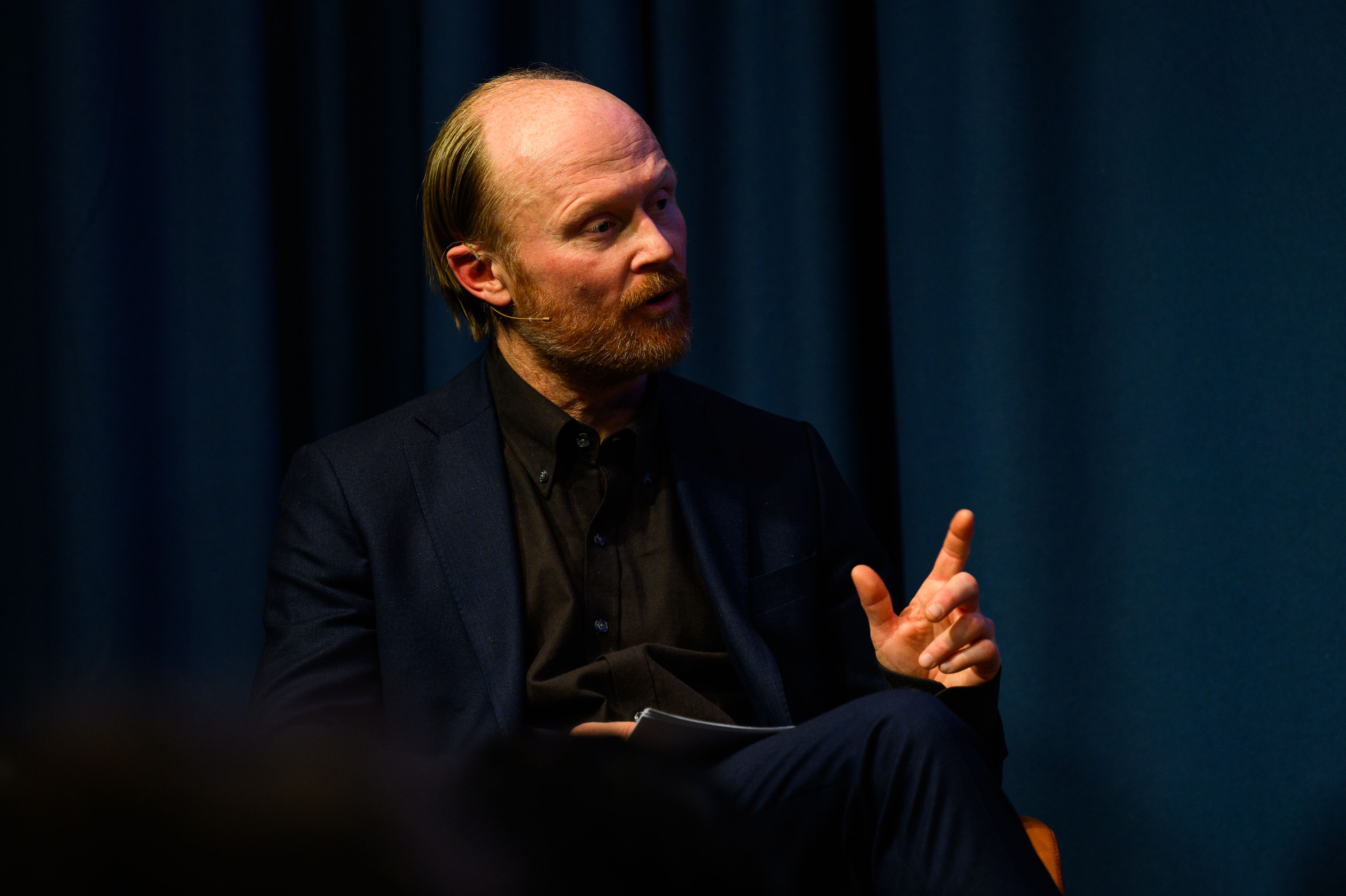 Asle olsen photographed on stage.