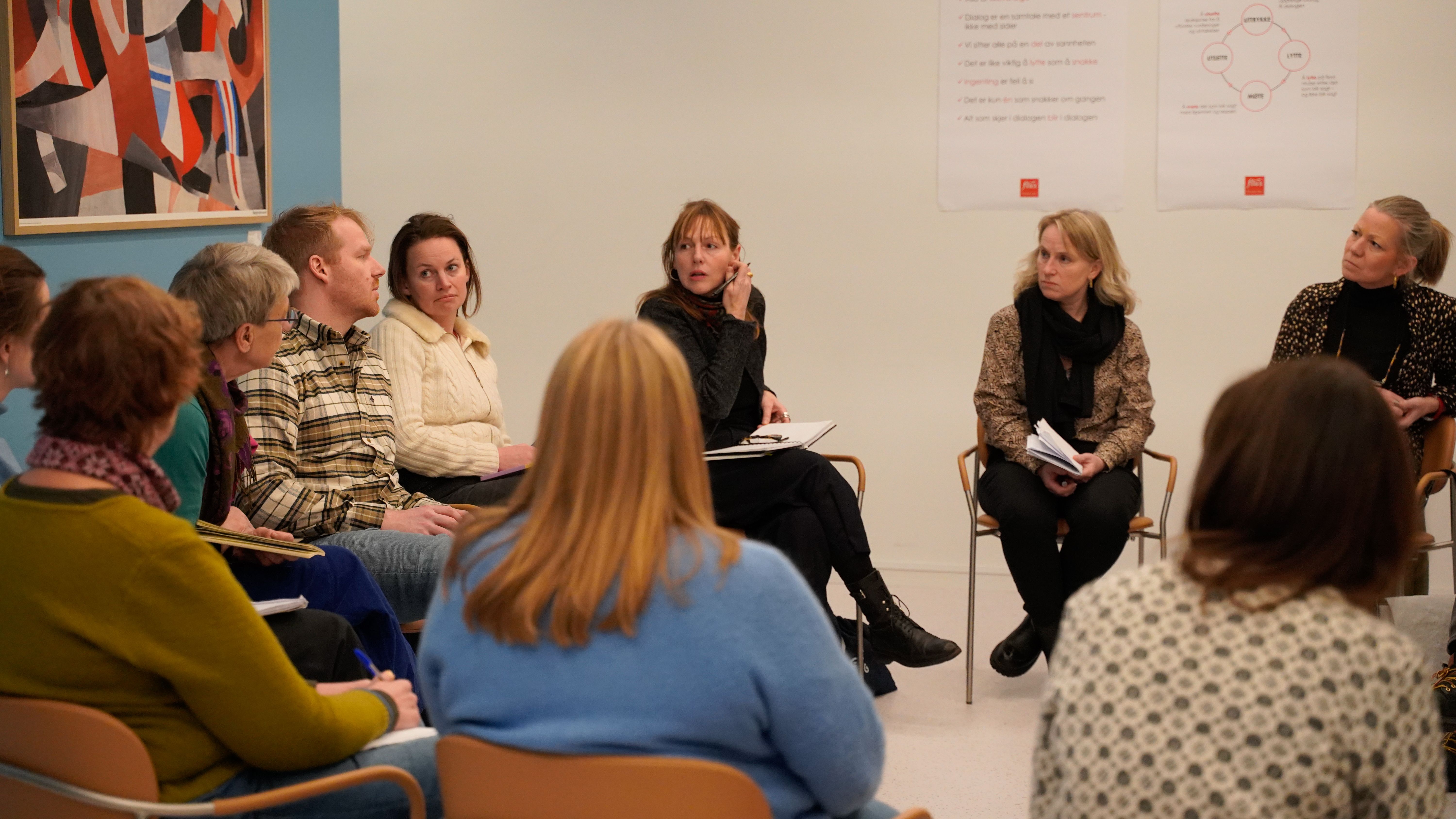 people who talk in a circle