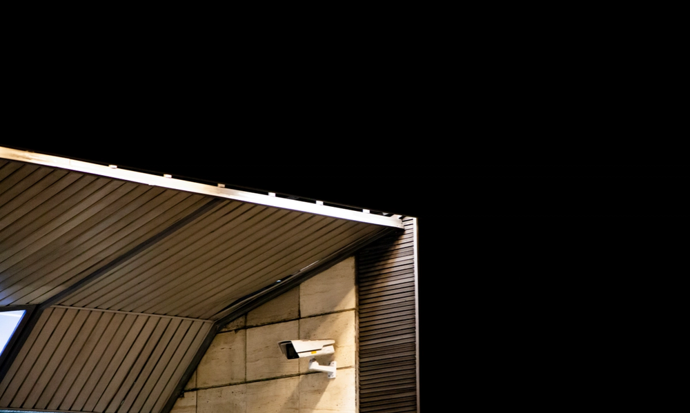 camera surveilence on a wall