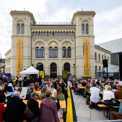 the facade of the nobel peace center