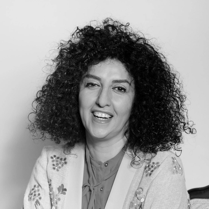 narges mohammadi portrait illustration