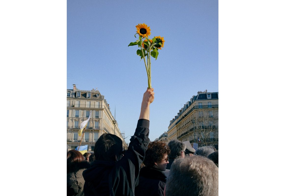 Photo from demonstration in Paris. 